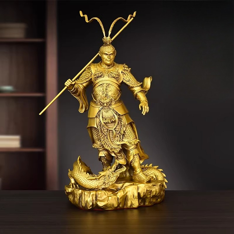 Victory Home Decor - Brass Monkey Statue of The Victorious
