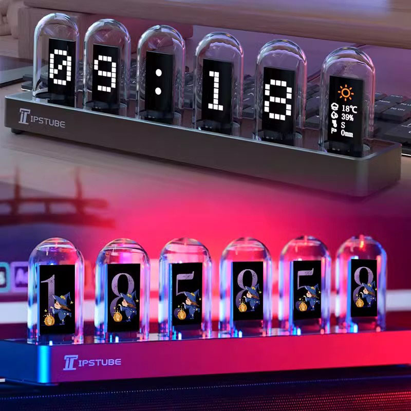 Home Decor Diy Ideas - RGB Nixie Tube Clock LED Glows