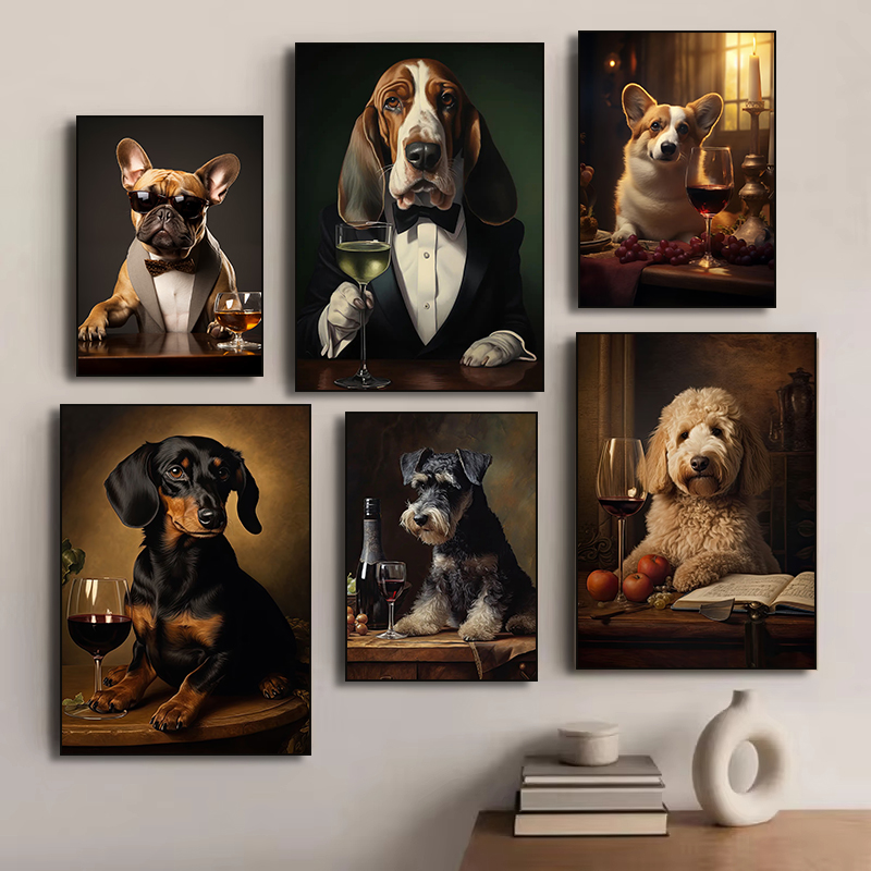 Germany Home Decor - French Bulldog German Shepherd Dachshund with