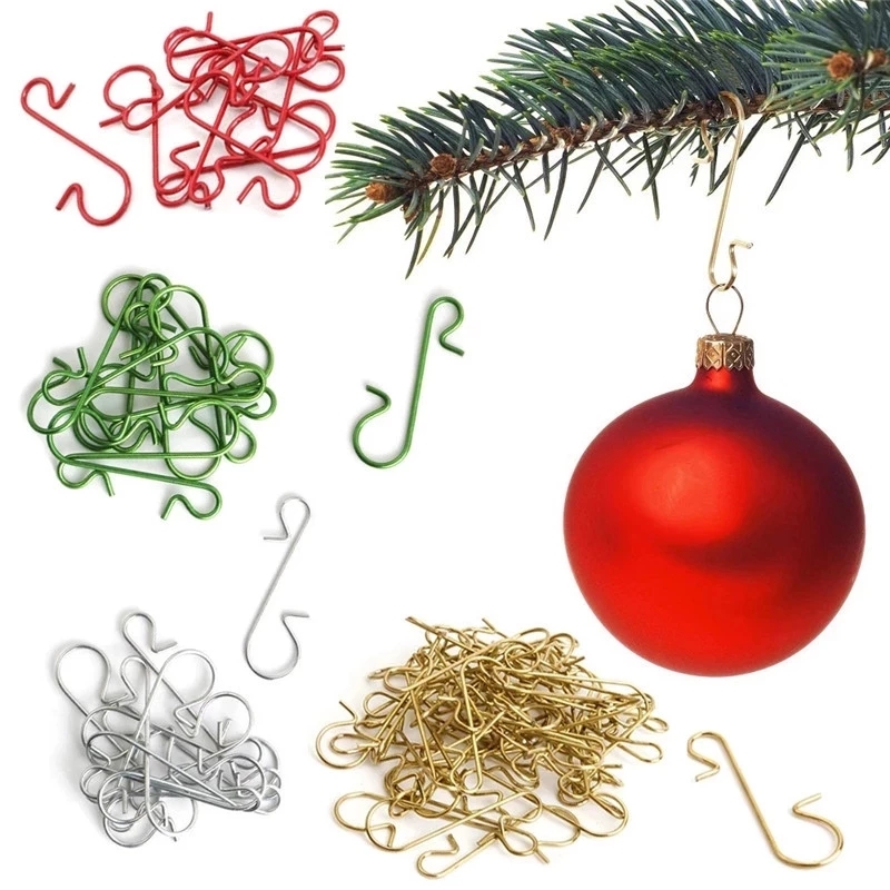 Home Decor Xmas Tree - 50Pcs Christmas Ornament Hooks Xmas Tree