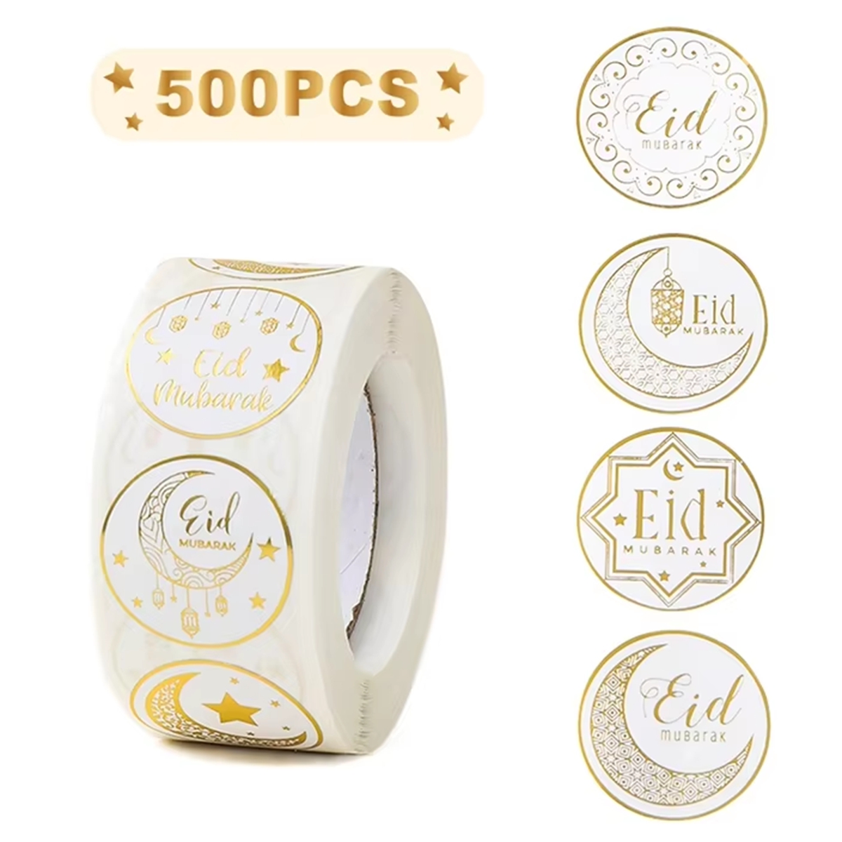 Home Decor Ramadan - EID Mubarak Roll Stickers Ramadan Kareem