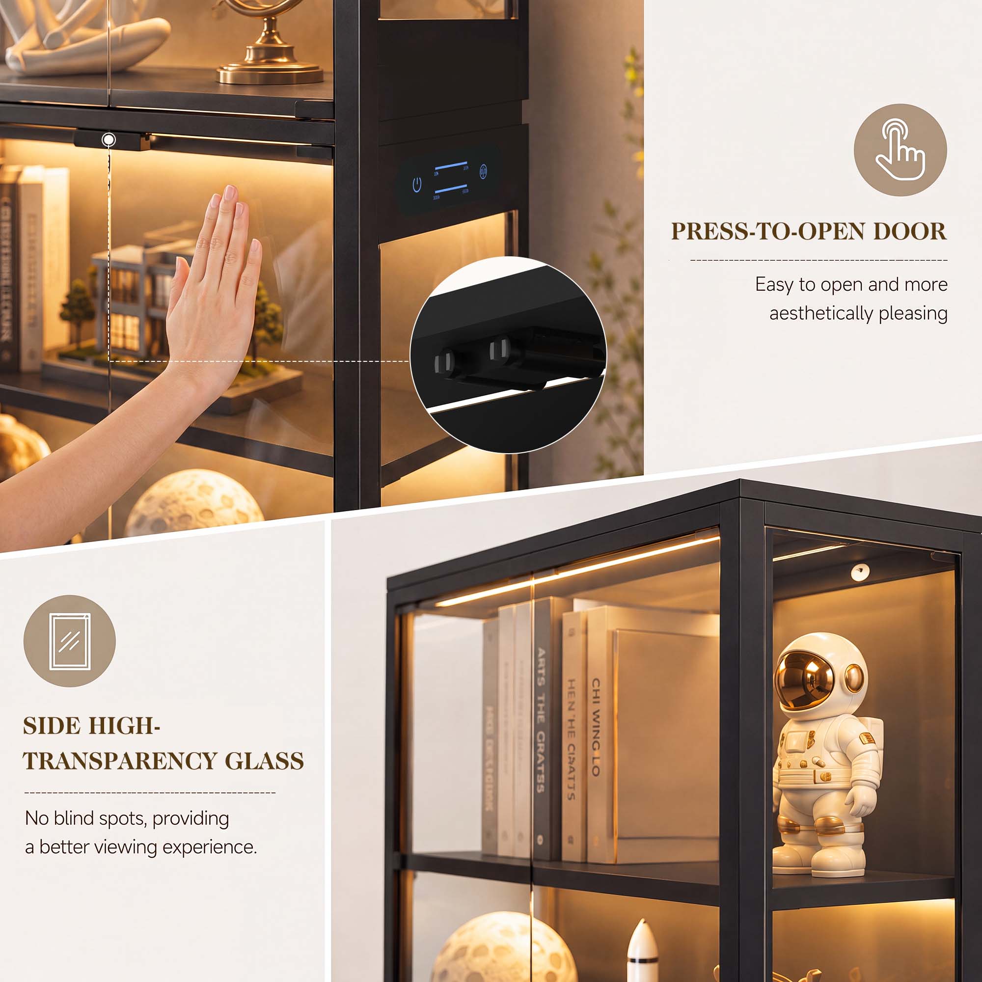 TCGBKAF 5‑Tier Display Cabinet - огляд і ціна Home Decor Lighting