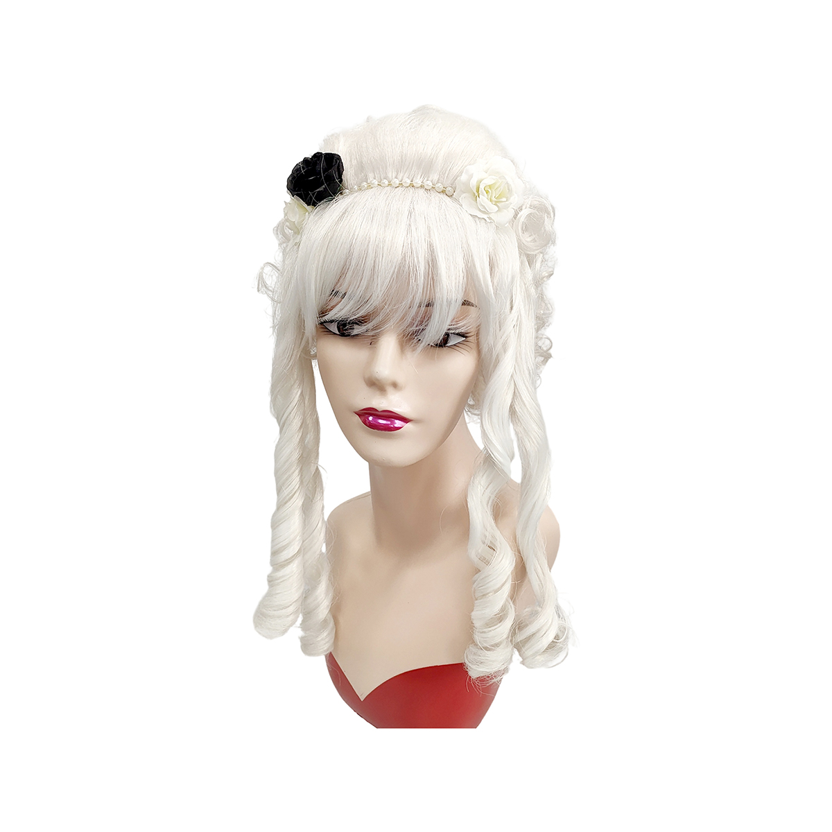White Victorian Beehive Curly  - огляд і ціна Victory Home Decor