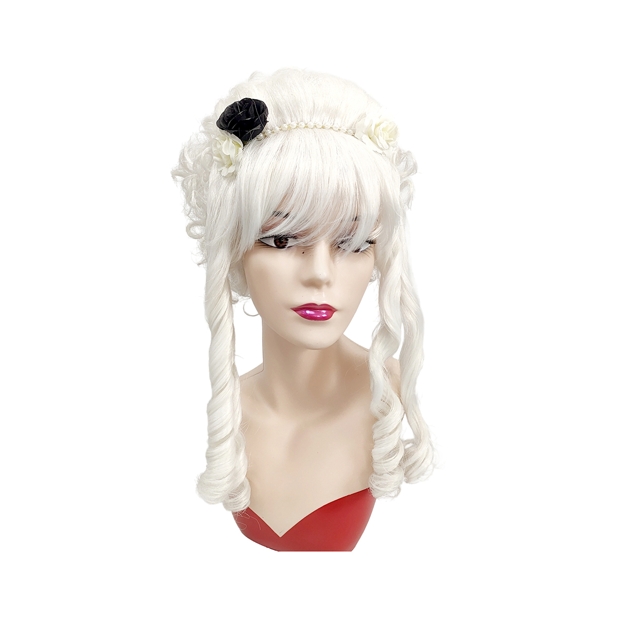 White Victorian Beehive Curly  - огляд і ціна Victory Home Decor