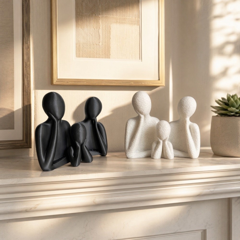Couple Embracing Sculpture Abs - огляд і ціна Abstract Sculpture Resin
