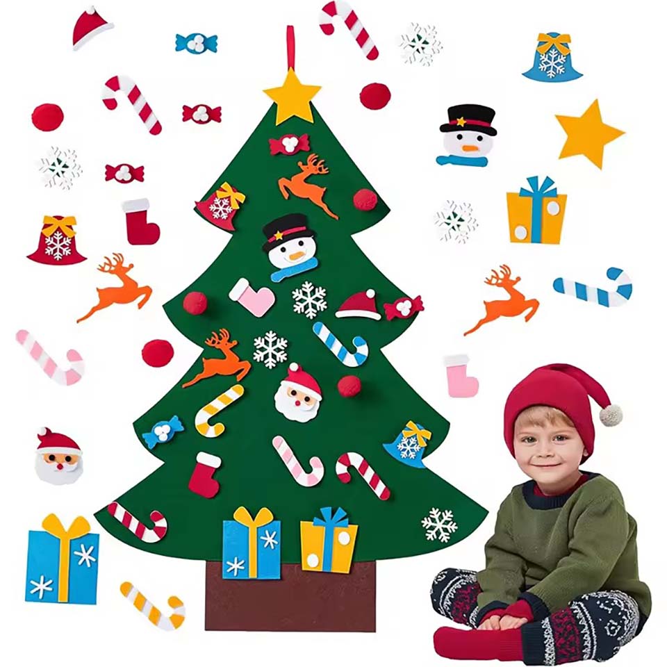 Kids DIY Felt Xmas Tree Set Ch - огляд і ціна Home Decor Diy Ideas