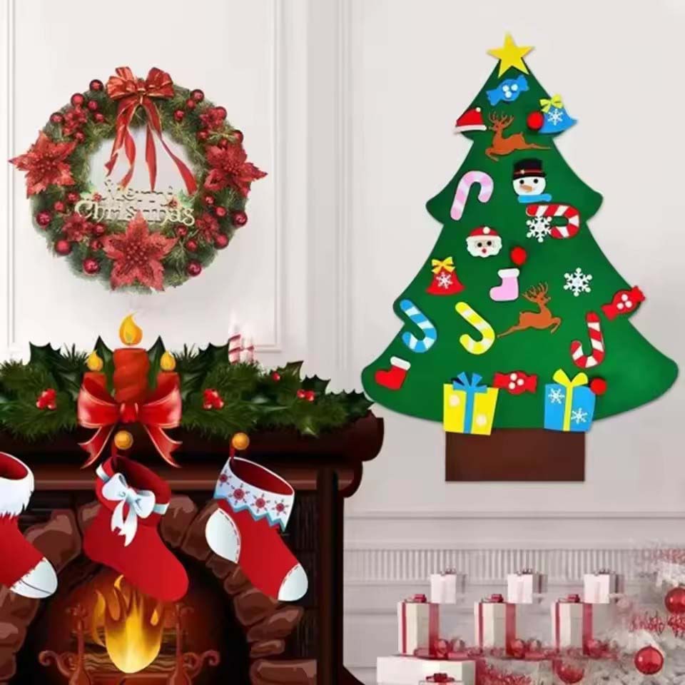 Kids DIY Felt Xmas Tree Set Ch - огляд і ціна Home Decor Diy Ideas