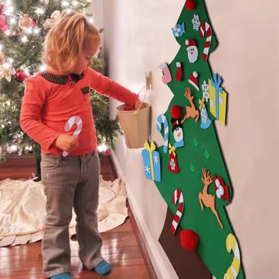 Kids DIY Felt Xmas Tree Set Ch - огляд і ціна Home Decor Diy Ideas