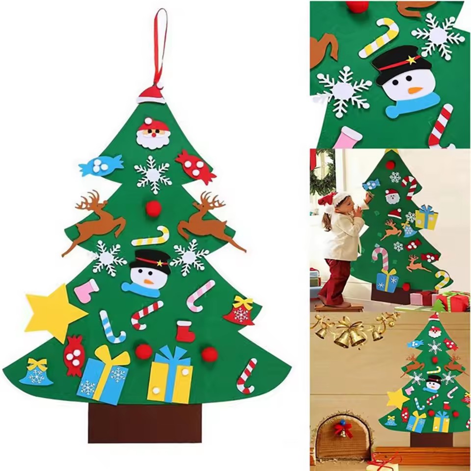 Kids DIY Felt Xmas Tree Set Ch - огляд і ціна Home Decor Diy Ideas
