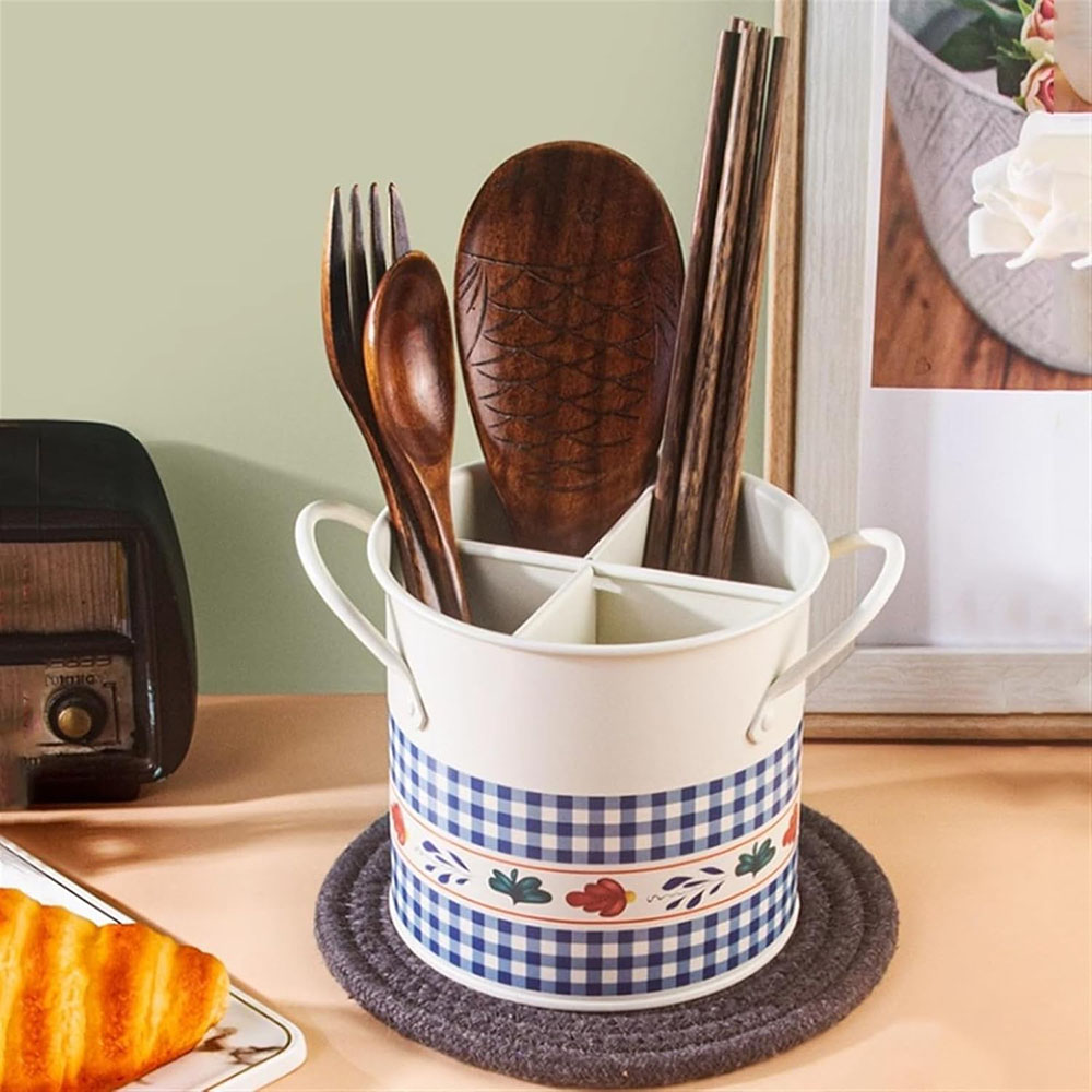 Retro Tableware Storage Bucket - огляд і ціна Home Decor Retro