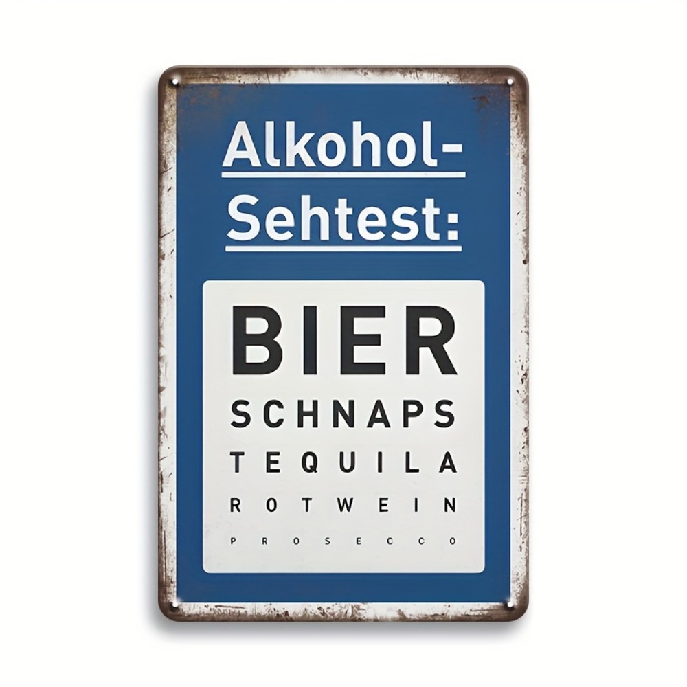 Vintage Aluminum Beer Sign Man - огляд і ціна Germany Home Decor