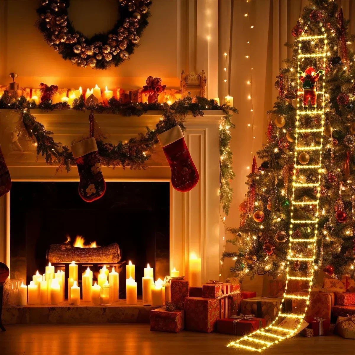 LED Ladder Light for Santa Cla - огляд і ціна Home Decor Xmas Tree