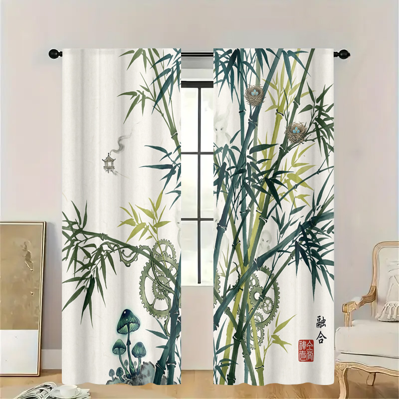 Decorative Bamboo Pattern Curt - огляд і ціна Home Decor Japandi Style