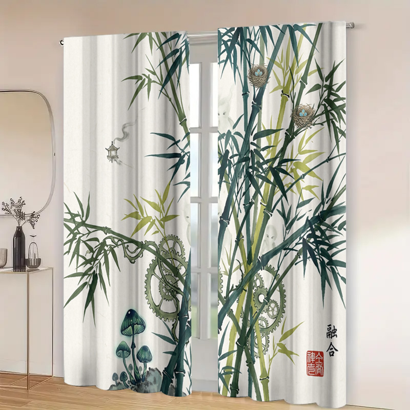 Decorative Bamboo Pattern Curt - огляд і ціна Home Decor Japandi Style