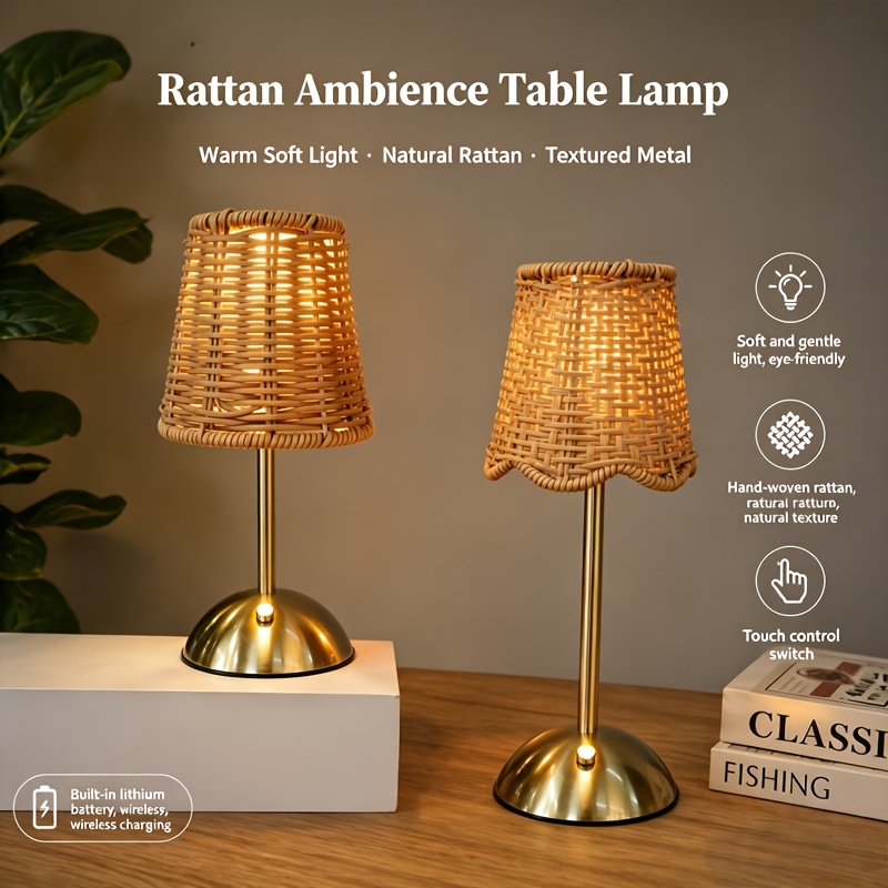 Bohemian Woven Rattan Art Tabl - огляд і ціна Home Decor Lighting