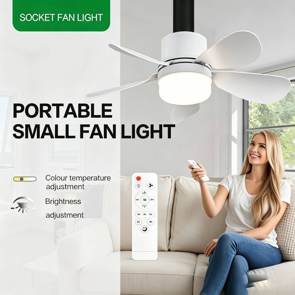 Socket Fan Light with Remote,  - огляд і ціна Home Decor Lighting