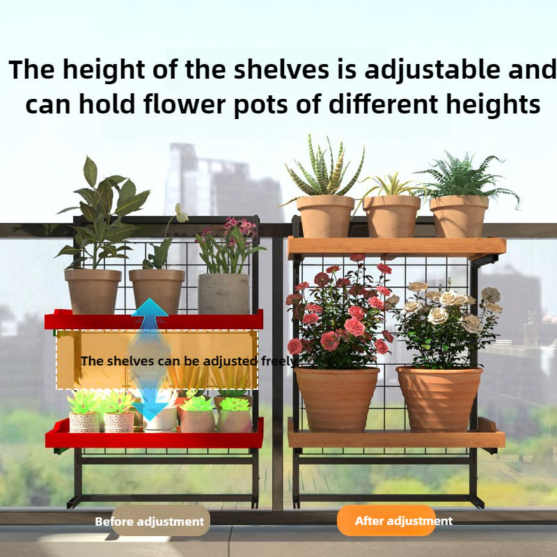 Wood Tiered Balcony Railing Pl - огляд і ціна Succulent Planter Pot