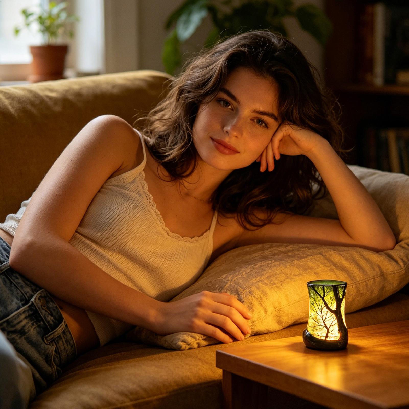 Bedside Table Lamp Forest Nigh - огляд і ціна Home Decor Lighting