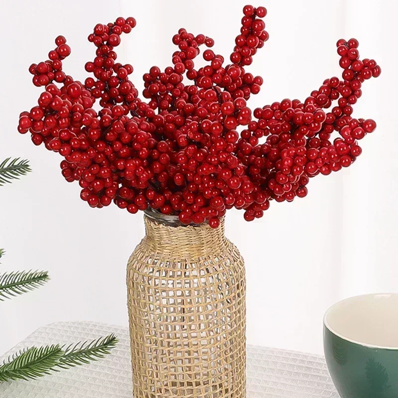 Christmas Artificial Red Berri - огляд і ціна Home Decor Xmas Tree