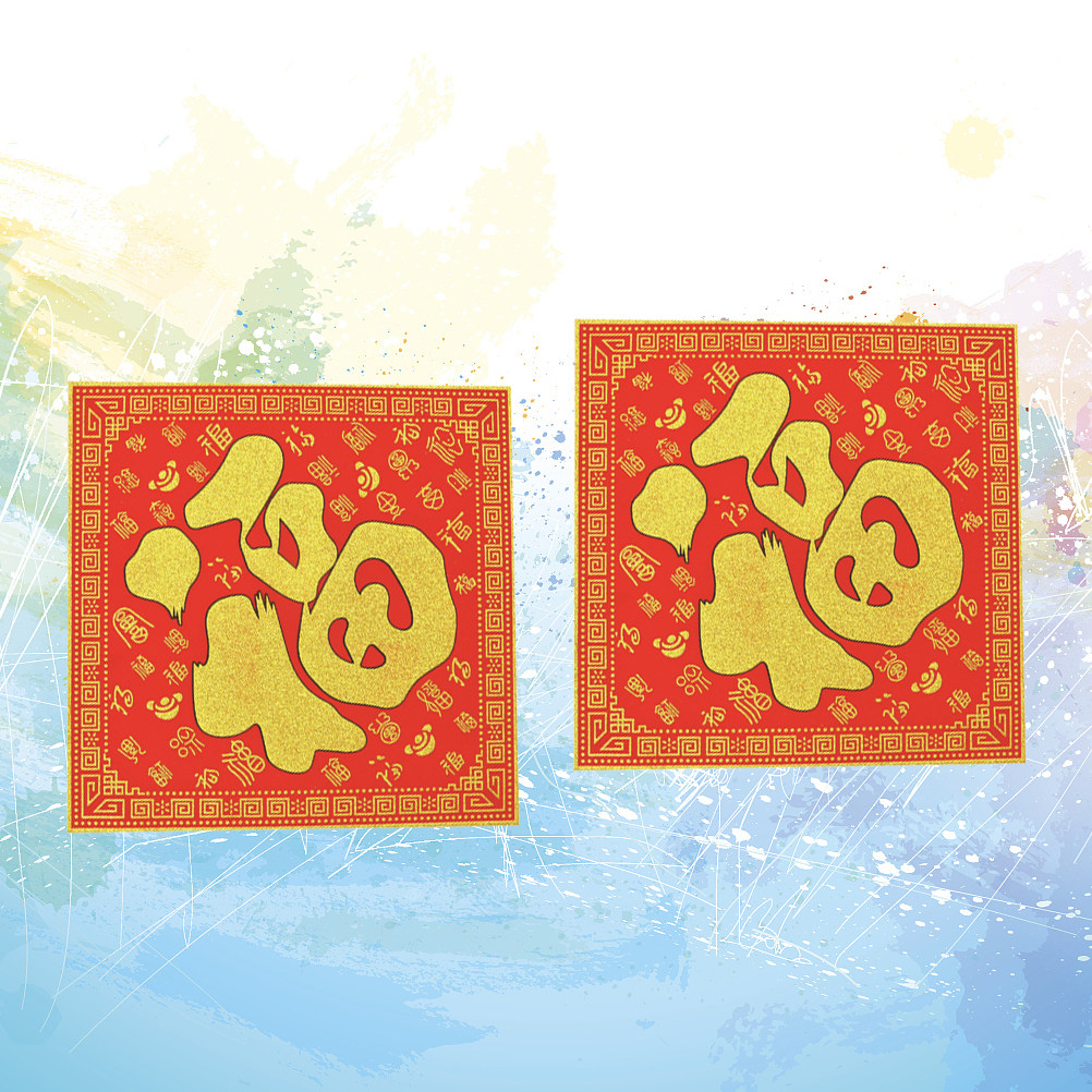 2Pcs 35Cm New Year Fu Characte - огляд і ціна Home Decor Store
