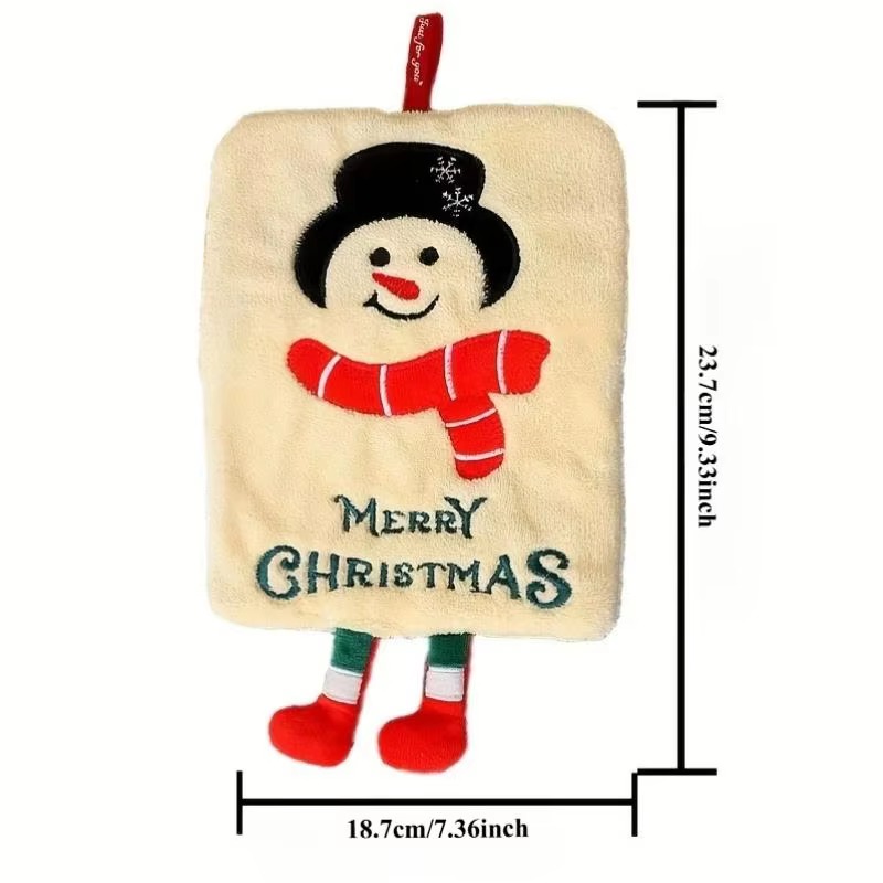 Xmas Hanging Hand Towel Coral  - огляд і ціна Home Decor Xmas Tree