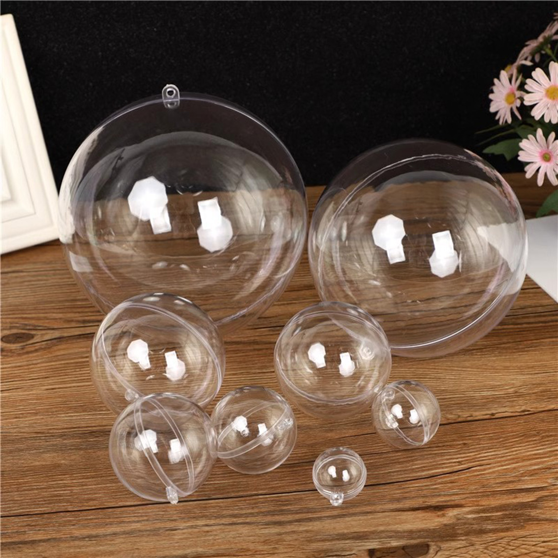 1-20CM Transparent Balls Hollo - огляд і ціна Home Decor Xmas Tree