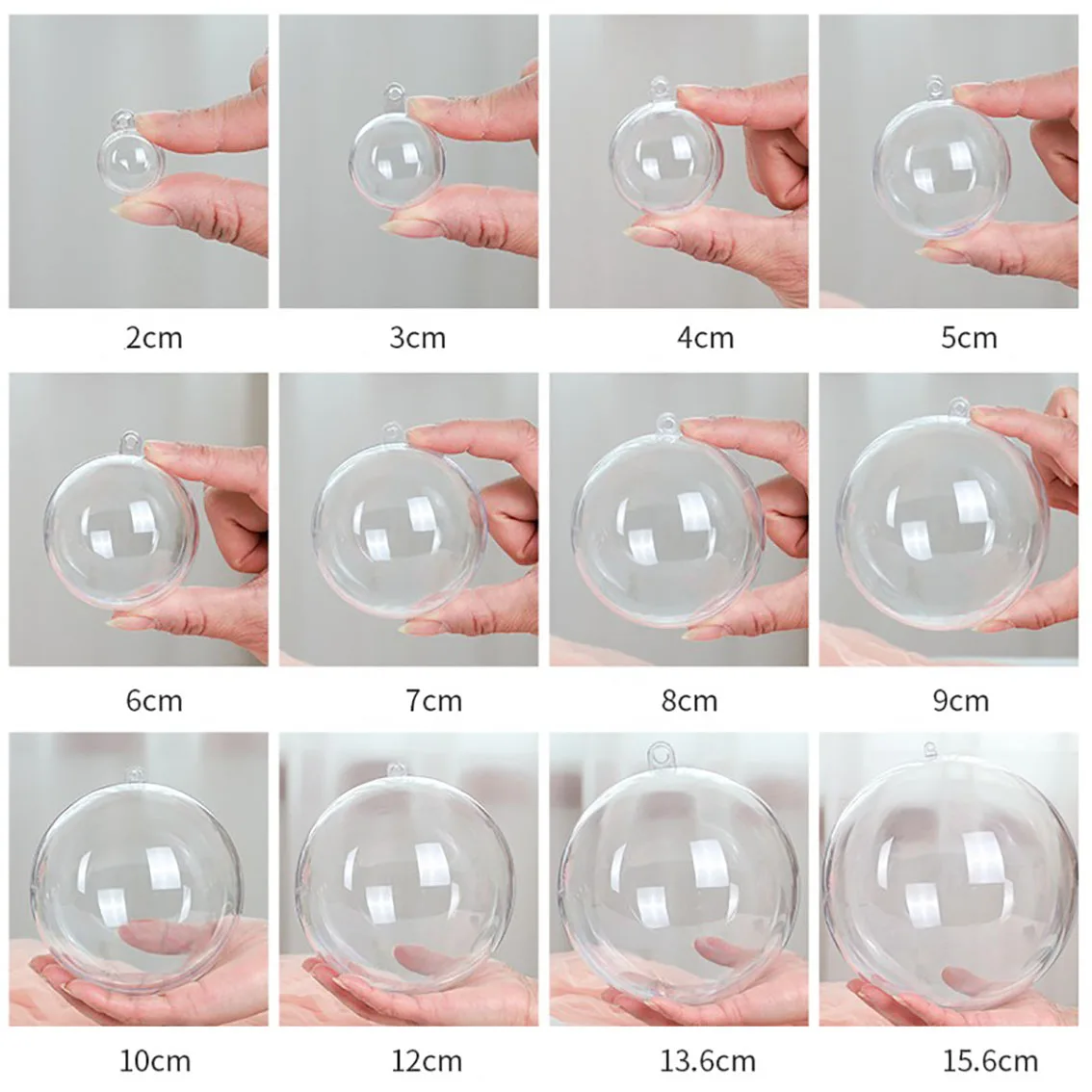 1-20CM Transparent Balls Hollo - огляд і ціна Home Decor Xmas Tree
