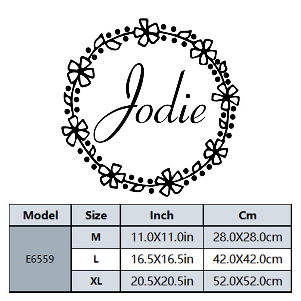 1PC Lovely Wreath Custom Text  - огляд і ціна Home Decor Wall Tiles