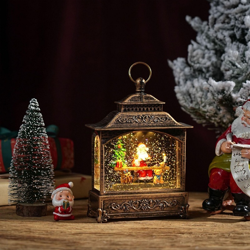 Snow Globe Music Box Christmas - огляд і ціна Home Decor Xmas Tree