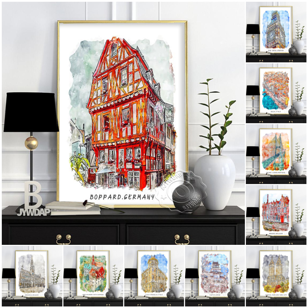 World City Travel Poster, Lond - огляд і ціна Germany Home Decor