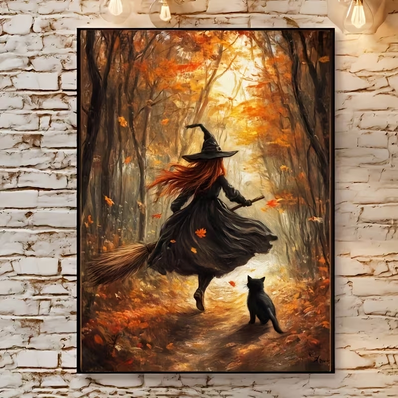 Retro Alloween Autumn Witch On - огляд і ціна Home Decor Retro