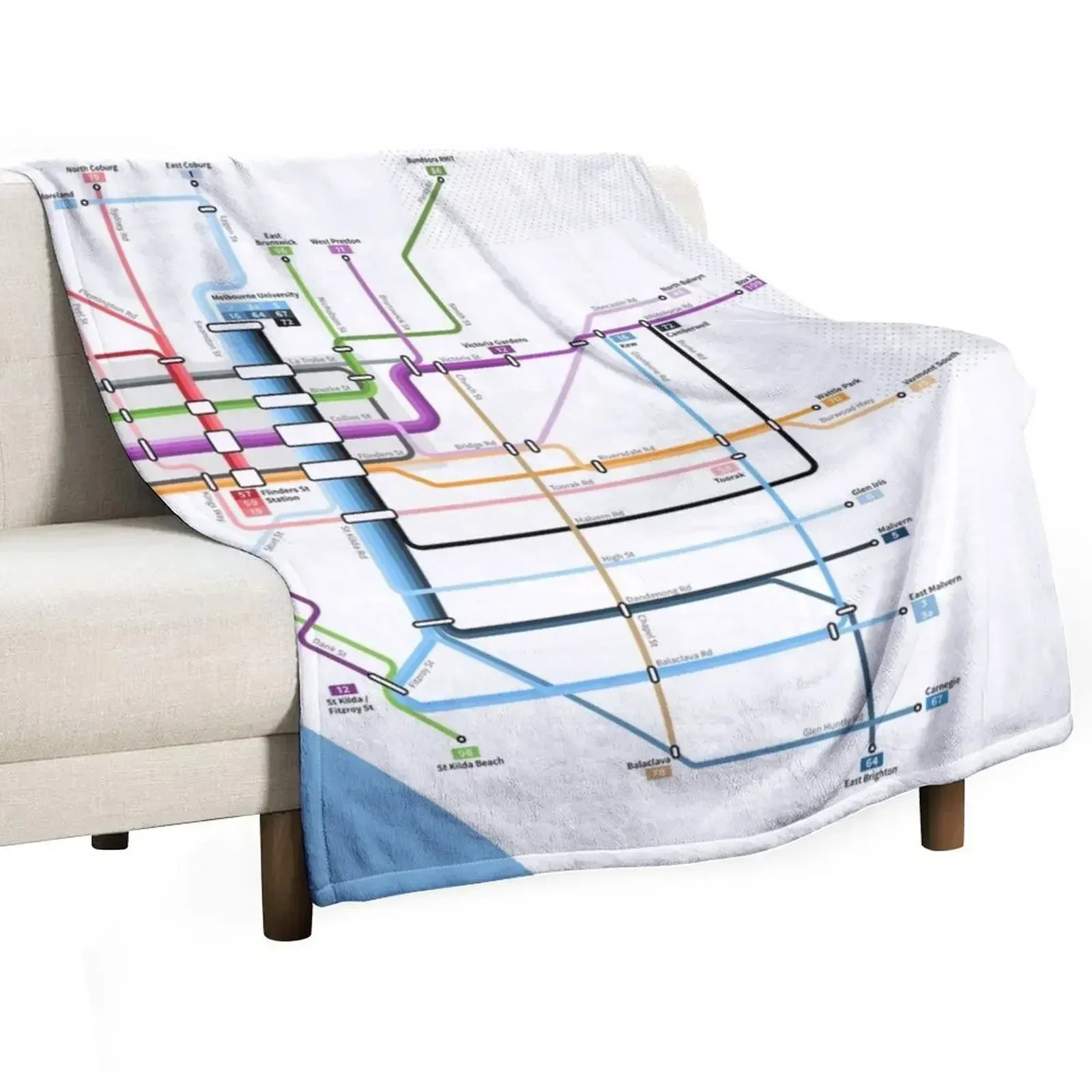 Melbourne Tram Network Map Thr - огляд і ціна Home Decor Melbourne