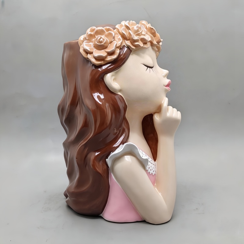 Large Fairy Girl Flower Pot Si - огляд і ціна Succulent Planter Pot