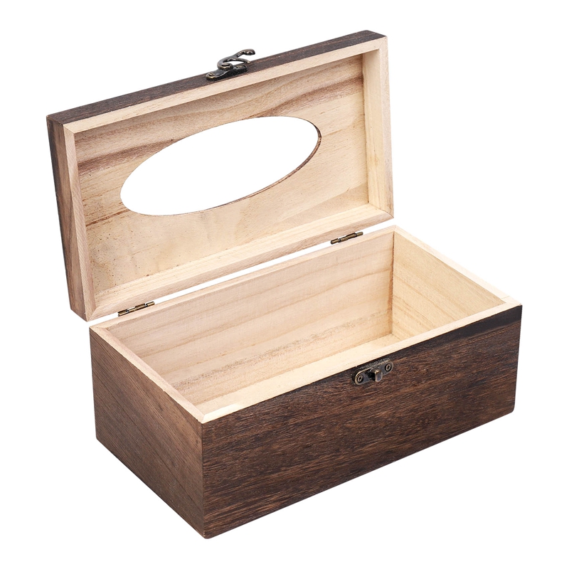 1PC Useful Wooden Retro Tissue - огляд і ціна Home Decor Retro