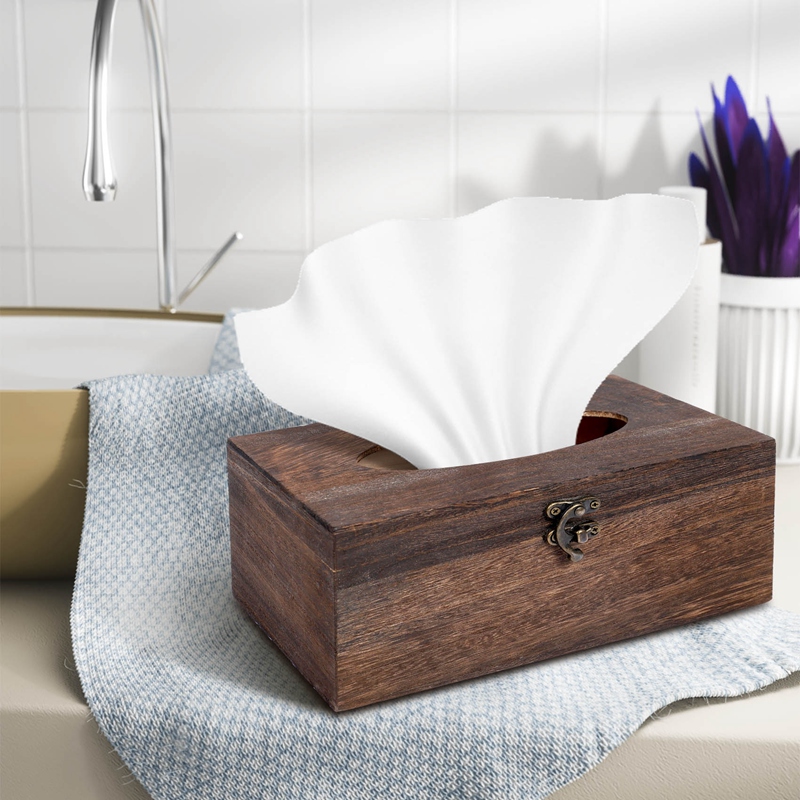 1PC Useful Wooden Retro Tissue - огляд і ціна Home Decor Retro