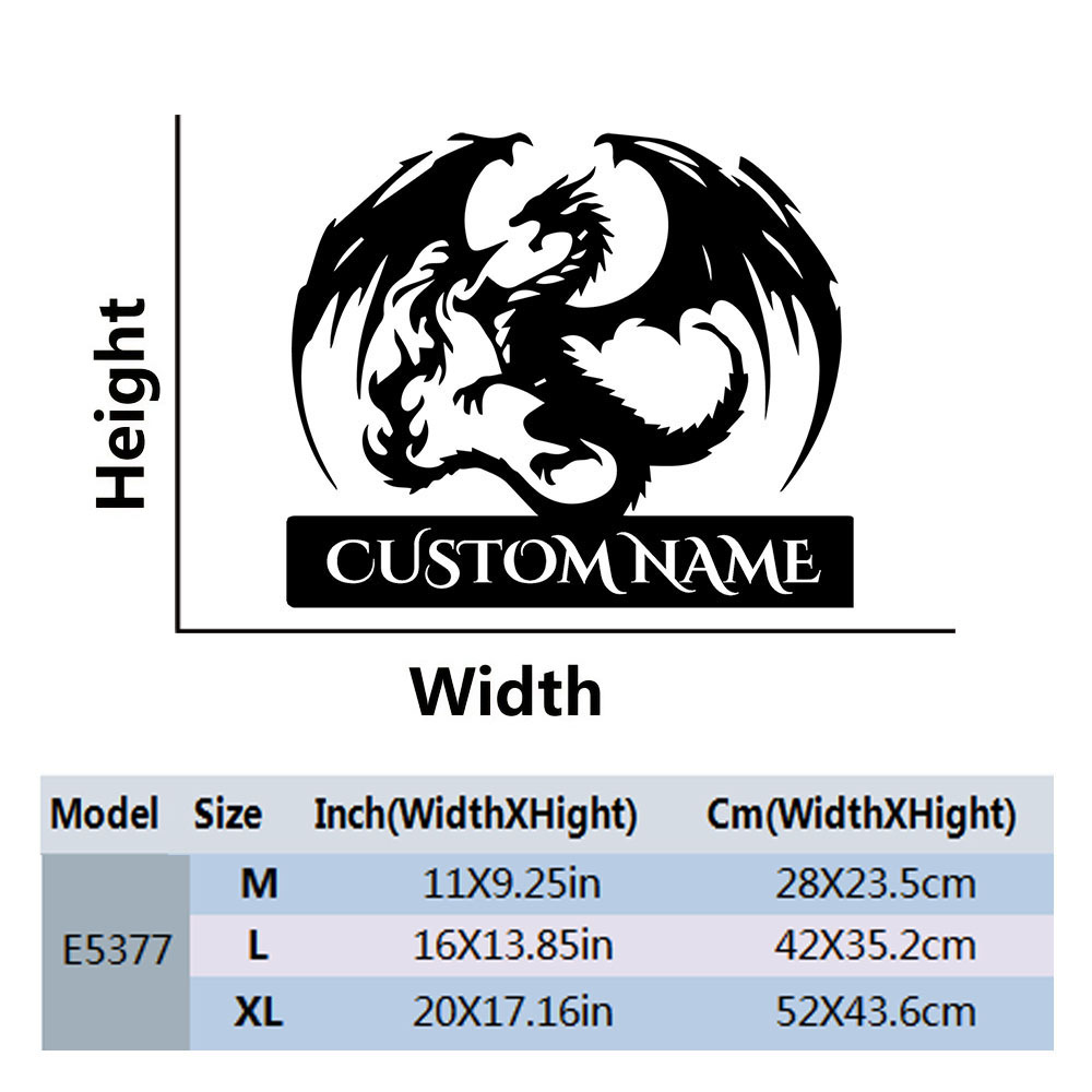 1PC Cute Dragon Custom Text Na - огляд і ціна Home Decor Wall Tiles