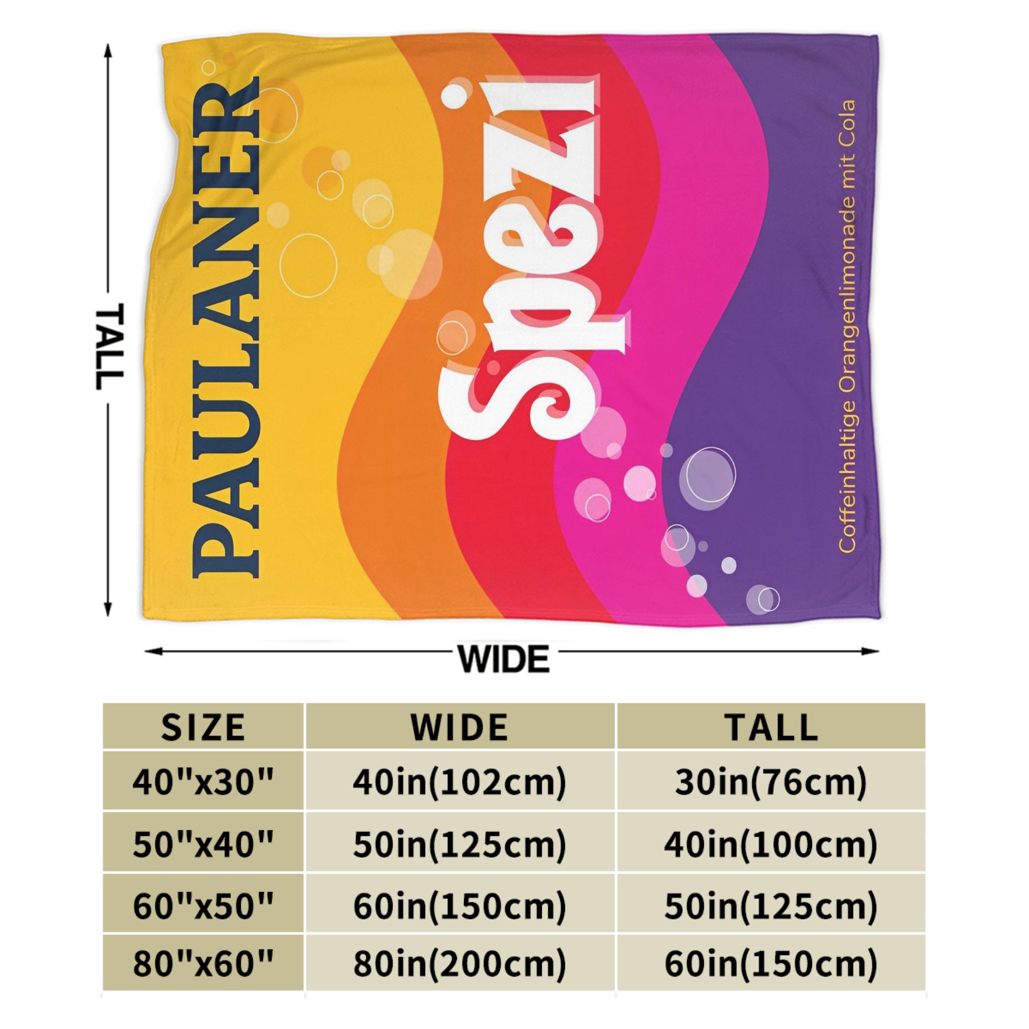 Paulaner Spezi Blankets German - огляд і ціна Germany Home Decor