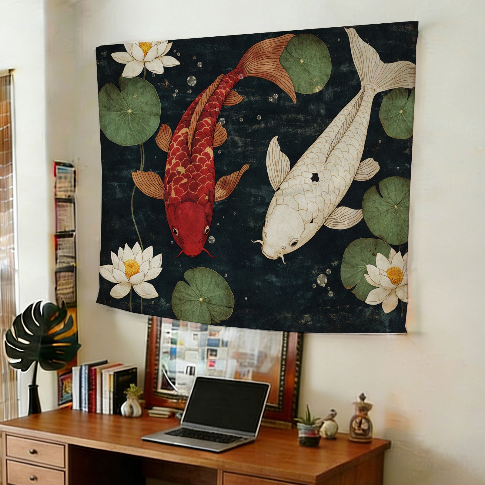 Luxury Koi Fish and Lotus Flow - огляд і ціна Home Decor Japandi Style