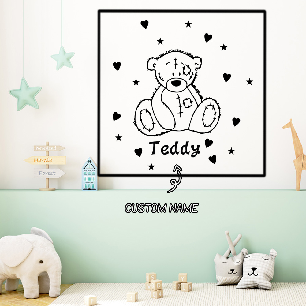 1PC Romantic Teddy bear Custom - огляд і ціна Home Decor Wall Tiles