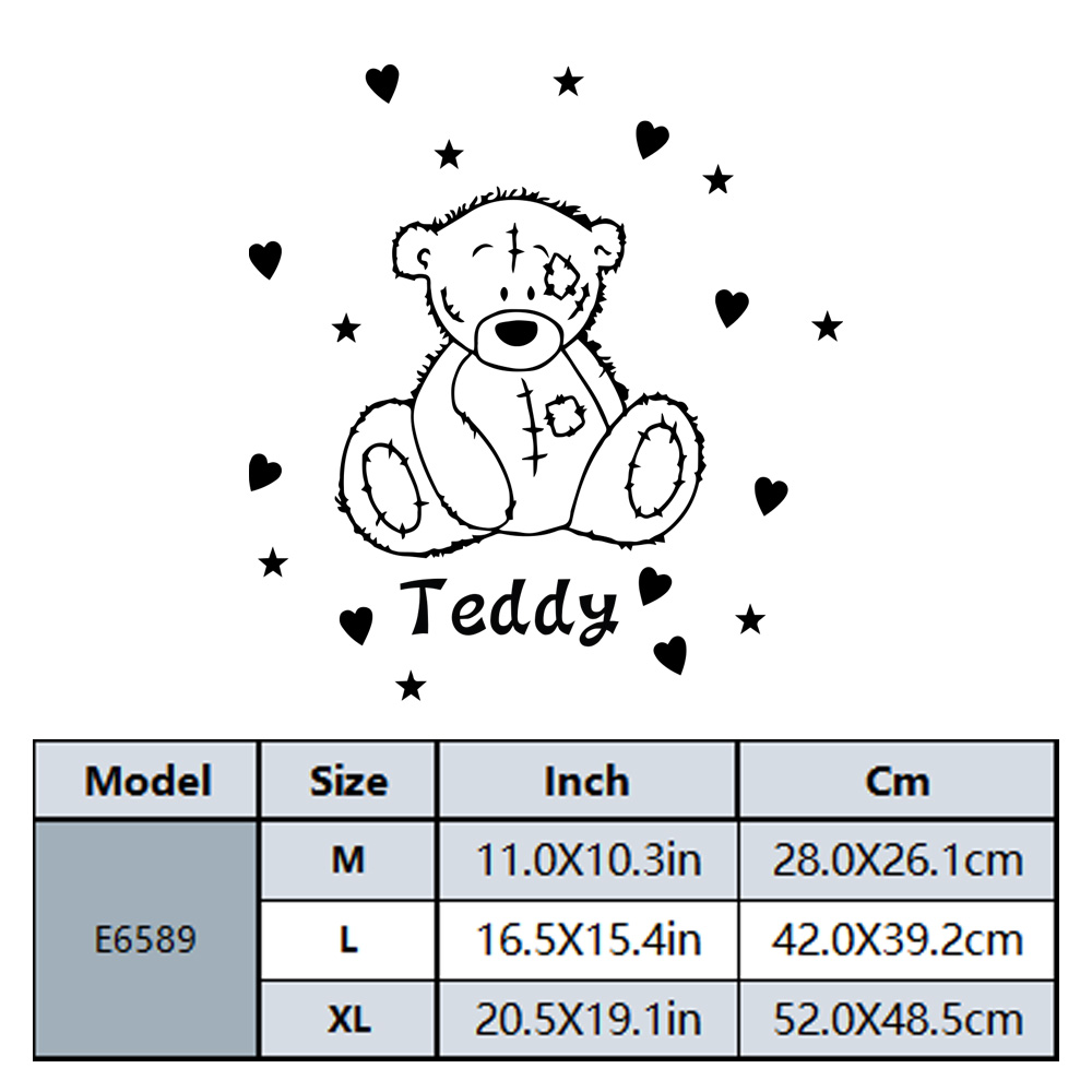 1PC Romantic Teddy bear Custom - огляд і ціна Home Decor Wall Tiles