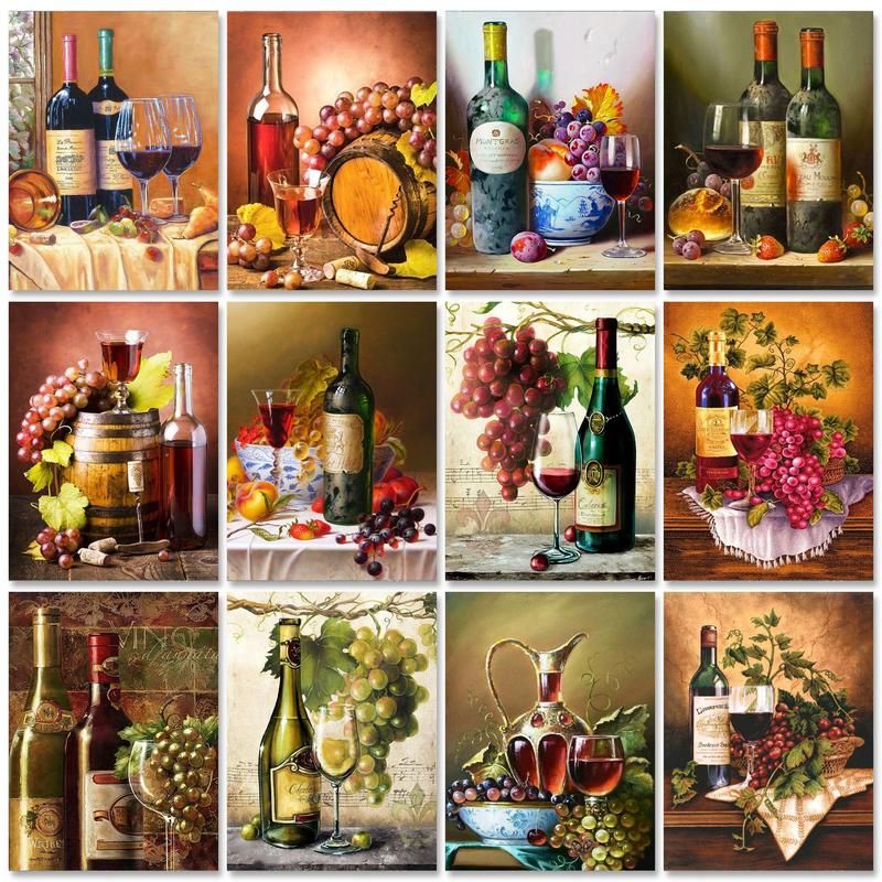 RUOPOTY Wine Painting By Numbe - огляд і ціна Home Decor Diy Ideas