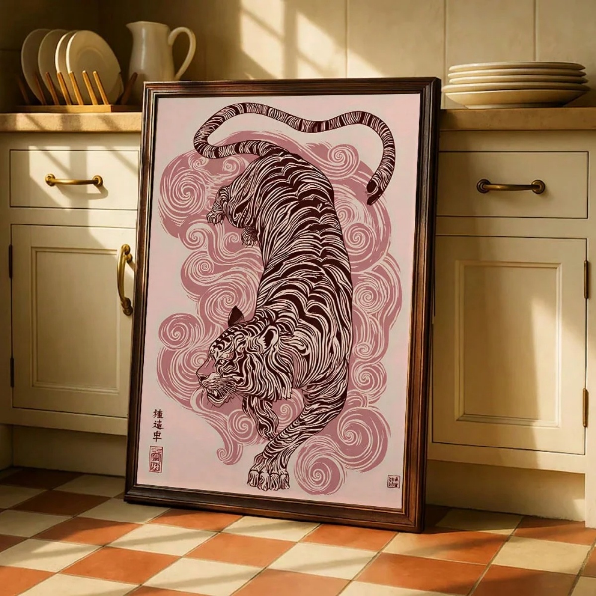 Japanese Tiger Canvas Print Po - огляд і ціна Home Decor Japandi Style