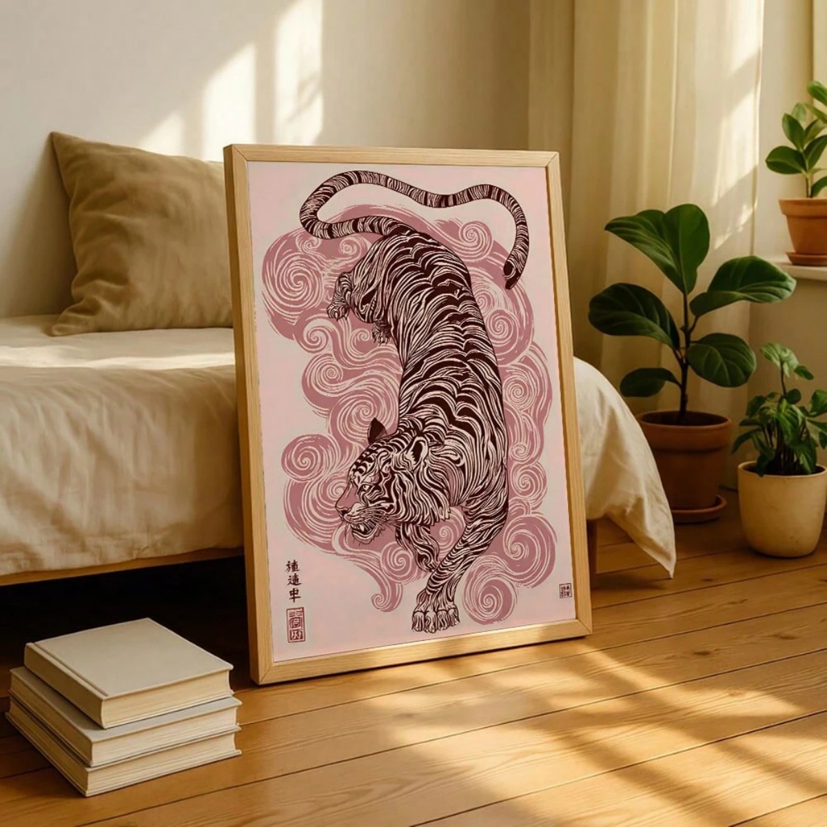 Japanese Tiger Canvas Print Po - огляд і ціна Home Decor Japandi Style
