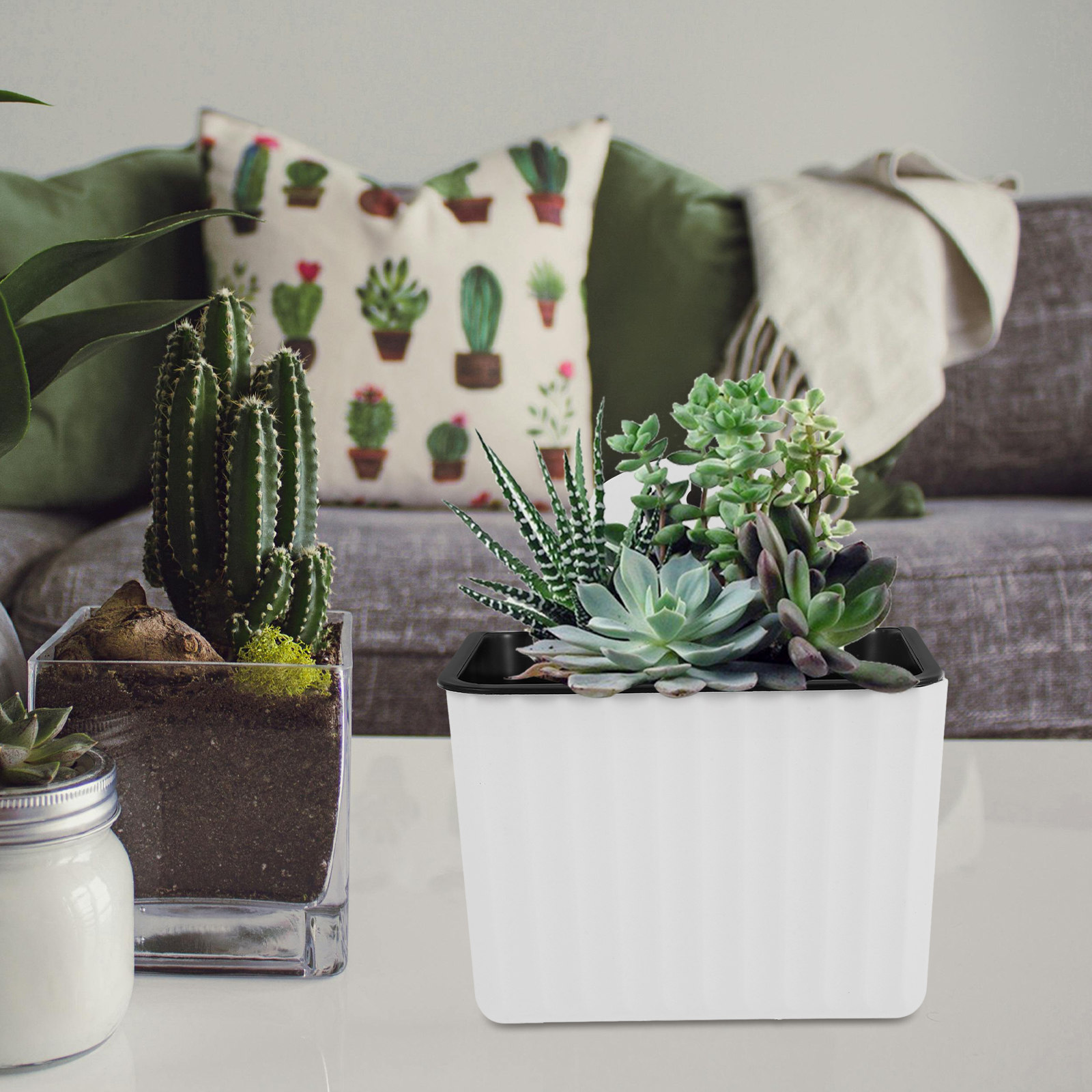 2Pcs Self Watering Flower Pots - огляд і ціна Succulent Planter Pot
