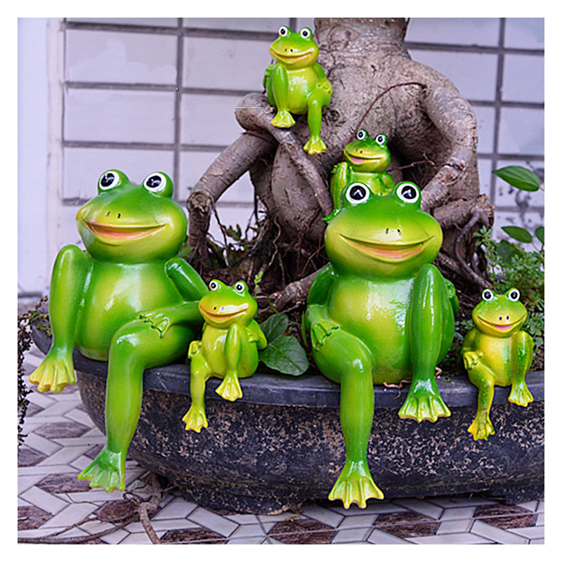 2pcs/Set Cute Resin Sitting Fr - огляд і ціна Home Decor Store