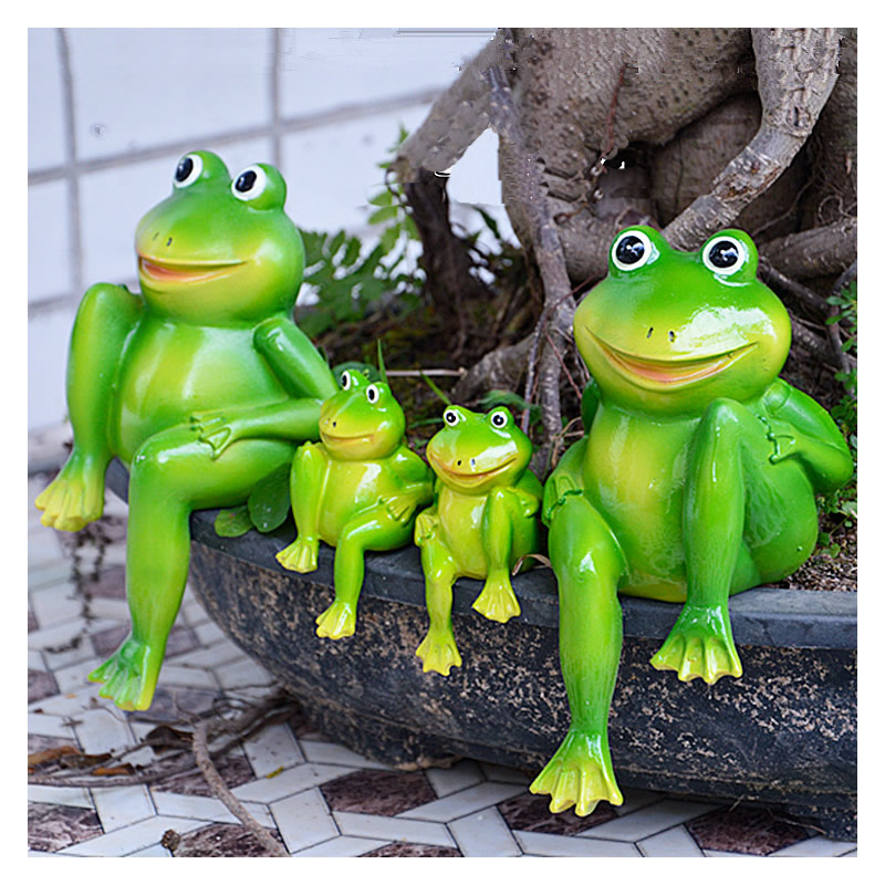 2pcs/Set Cute Resin Sitting Fr - огляд і ціна Home Decor Store