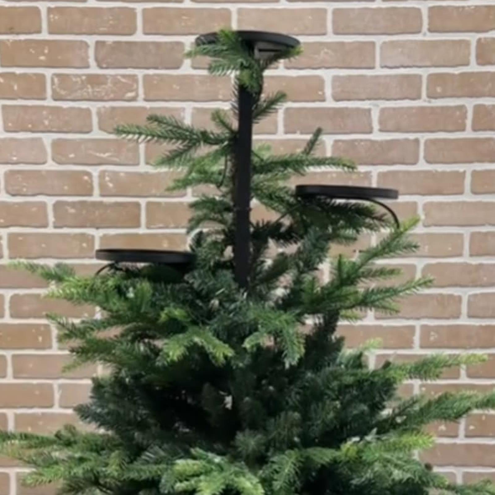 Metal Black Triple Tree Topper - огляд і ціна Home Decor Xmas Tree
